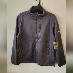 Ozark Trail Men's Gray Softshell Jacket, Outdoors, Warm Lining, NWT Mens Large L